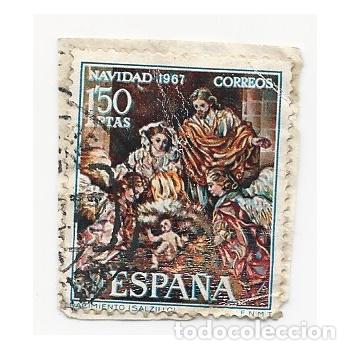 Francobolli: SELLO ESPA&Ntilde;A NAVIDAD 1967 NACIMIENTO SALZILLO 1,50 PESETAS