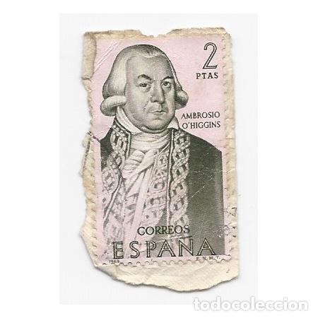 Timbres: SELLO ESPA&Ntilde;A AMBROSIO O'HIGGINS 2 PESETAS
