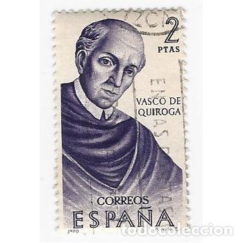 Francobolli: SELLO ESPA&Ntilde;A 1970 VASCO DE QUIROGA 2 PESETAS