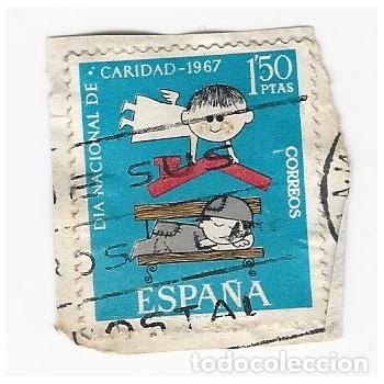 Selos: SELLO ESPA&Ntilde;A D&Iacute;A NACIONAL DE CARIDAD 1967 1,50 PESETAS
