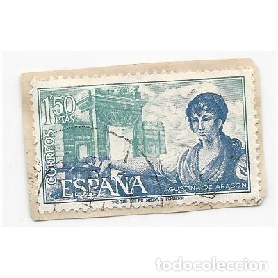 Briefmarken: SELLO ESPA&Ntilde;A AGUSTINA DE ARAG&Oacute;N 1,50 PESETAS
