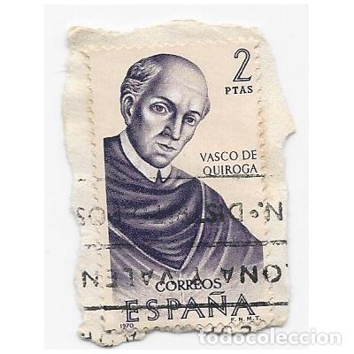 Francobolli: SELLO ESPA&Ntilde;A 1970 VASCO DE QUIROGA 2 PESETAS