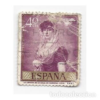 Stamps: SELLO ESPA&Ntilde;A LA LIBRERA DE LA CALLE CARRETAS GOYA 40 C&Eacute;NTIMOS