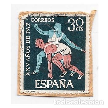 Stamps: SELLO ESPA&Ntilde;A DEPORTE XXV A&Ntilde;OS DE PAZ 30 C&Eacute;NTIMOS