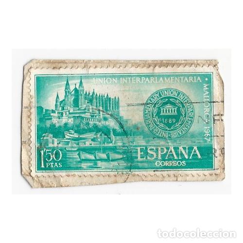 Stamps: SELLO ESPA&Ntilde;A UNI&Oacute;N INTERPARLAMENTARIA MALLORCA 1967 1,50 PESETAS