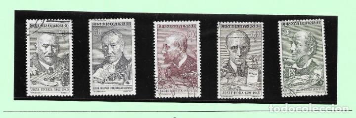 Sellos: 1961-Checoslovaqu&iacute;a. Personajes de la ciencia y cultura
