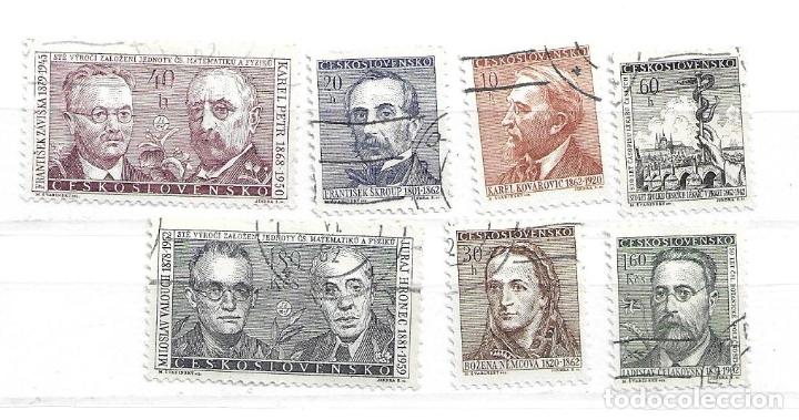 Sellos: 1962- Checoslovaqu&iacute;a. Personajes de la cultura y ciencia