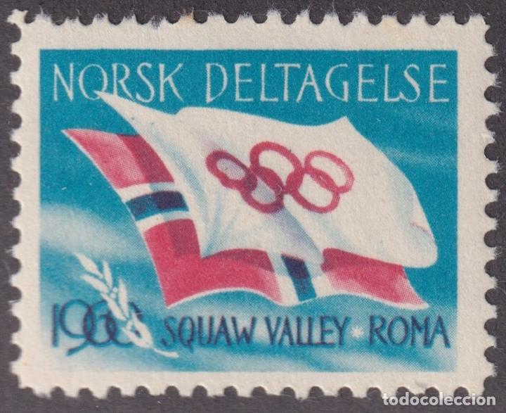 Selos: &rdquo;F-EX17195 NORGE NORWAY ITALY ITALIA CINDERELLA MNH 1960 OLYMPIC ROMA 30x25 mm&rdquo;