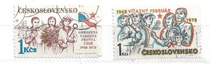 Sellos: 1978-Checoslovaquia.Febrero Victorioso y Frente Nacional, 30 Aniversario