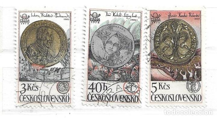 Sellos: 1978-Checoslovaquia. Monedas