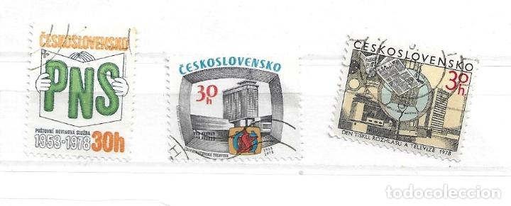 Sellos: 1978-Checoslovaquia.Aniversarios del Servicio de Prensa, Televisi&oacute;n y Radio