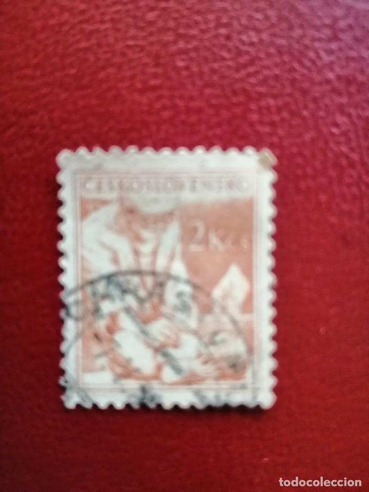 Selos: CHECOSLOVAQUIA - VALOR FACIAL 2 KCS - A&Ntilde;O 1954 - PROFESIONES: PEDIATRA