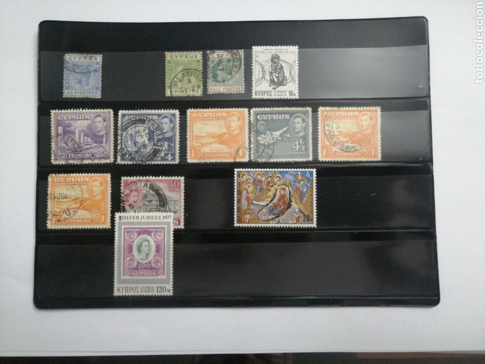 Sellos: Lote de 13 sellos de Chipre - Foto 1