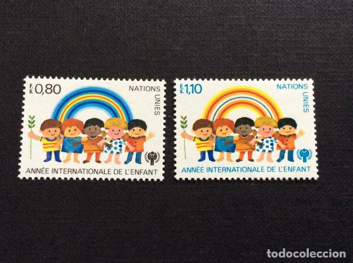 Sellos: NACIONES UNIDAS GINEBRA N&ordm; YVERT 83/4*** A&Ntilde;O 1978. A&Ntilde;O INTERNACIONAL DEL NI&Ntilde;O