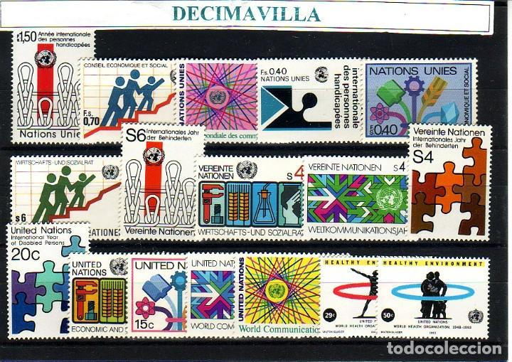 Briefmarken: LOTE558, NACIONES UNIDAS, VARIAS SERIES