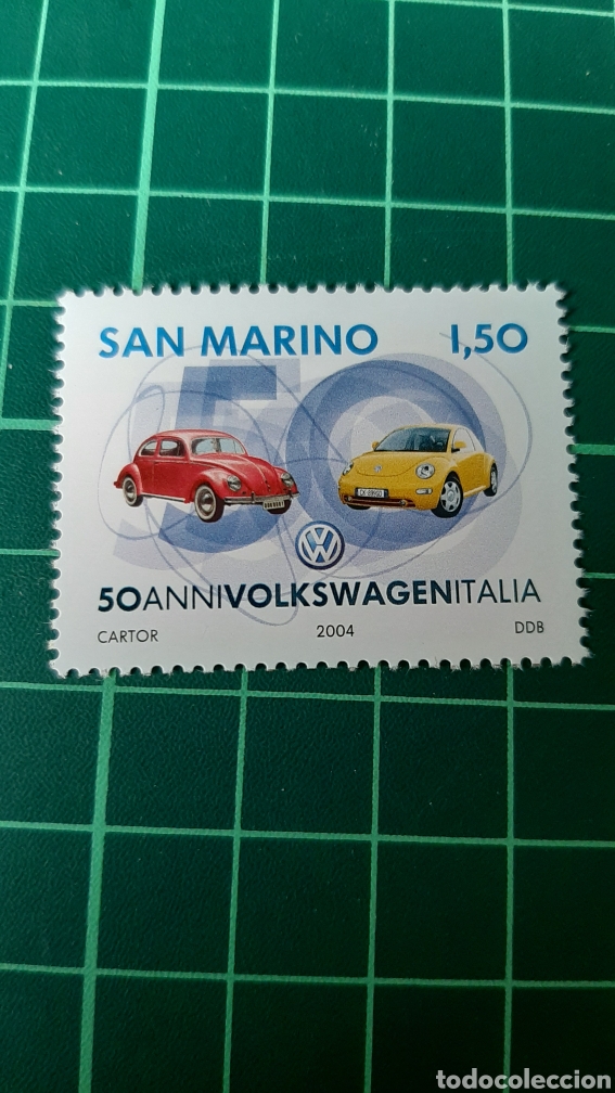Briefmarken: 2004 SAN MARINO AUTOM&Oacute;VILES VOLKWAGEN SERIE NUEVA