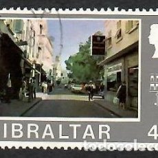 Timbres: GIBRALTAR 1973. YVERT 251. USADO. MAIN STREET Y CAPILLA ESPAÑOLA. REINA ISABEL II.. Lote 264991824