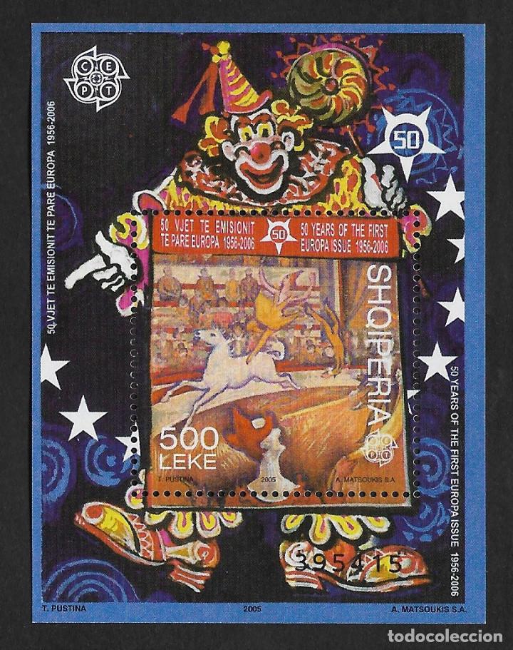 Francobolli: Albania Circo Hoja Souvenir MNH