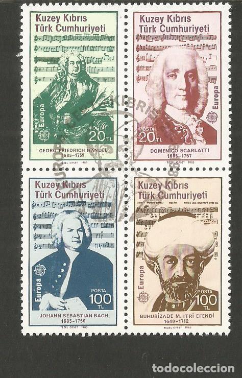 Briefmarken: CHIPRE TURCO EUROPA YVERT NUM. 151/154 SERIE COMPLETA MATASELLADA