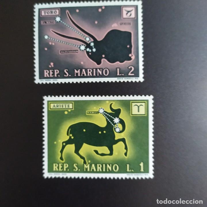 Timbres: ## Sello nuevo San Marino 1970 Zodiaco 2 sellos ##