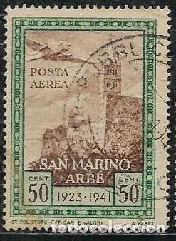 Sellos: SAN MARINO A&Eacute;REO YVERT 22