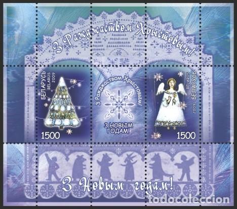 Timbres: BIELORRUSIA 2009 &iexcl;Santa Navidad y A&ntilde;o Nuevo! MNH**