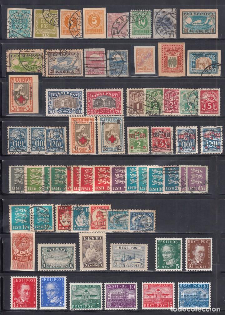 Sellos: ESTONIA, 1918 - 1939, Lote de sellos nuevos y usados, distintas épocas, ( Cat. +160€.) - Foto 1 - 295310603