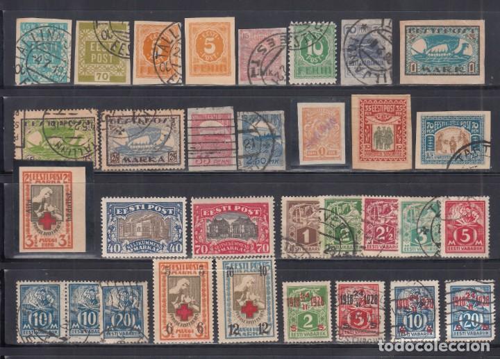 Sellos: ESTONIA, 1918 - 1939, Lote de sellos nuevos y usados, distintas épocas, ( Cat. +160€.) - Foto 2 - 295310603