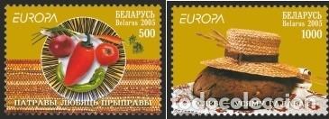 Francobolli: BIELORRUSIA 2005 Emisi&oacute;n &rdquo;Europa&rdquo;. Gastronom&iacute;a. 2 C.MNH**