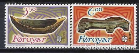 Sellos: ISLAS FEROE 1989 - EUROPA, S.COMPLETA - MSG - Foto 1
