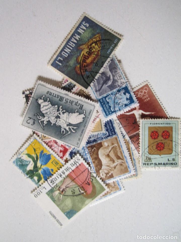 Briefmarken: LOTE DE 18 SELLOS DE SAN MARINO