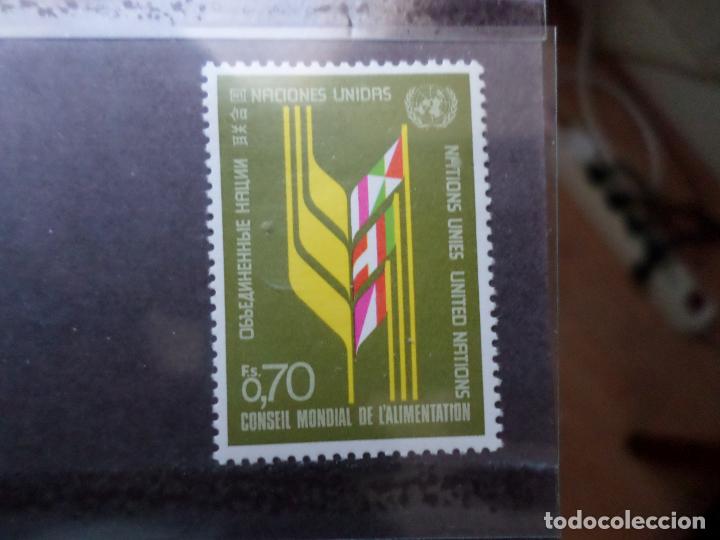 Sellos: .naciones unidas, ginebra, 1976, consejo mundial de la alimentacion, Yvert 62