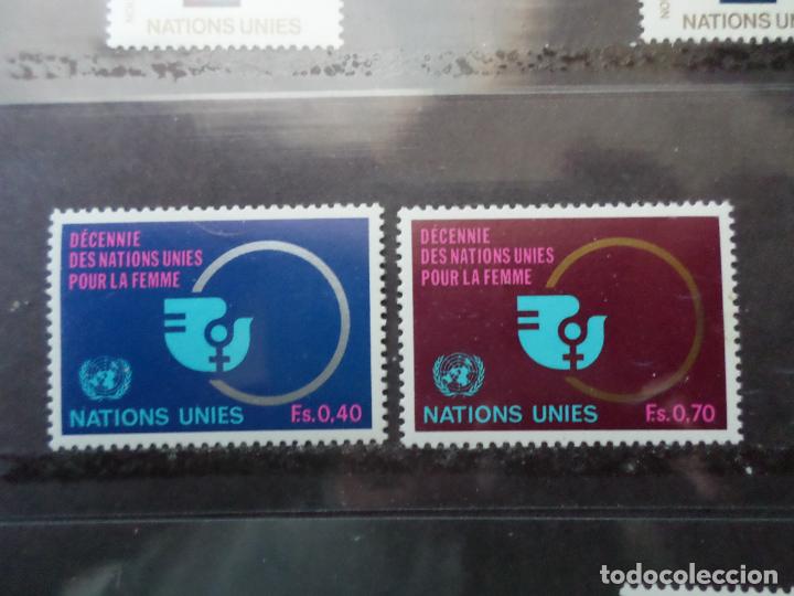 Sellos: .naciones unidas, ginebra, 1980, decada de naciones unidas por la mujer, Yvert 89/90