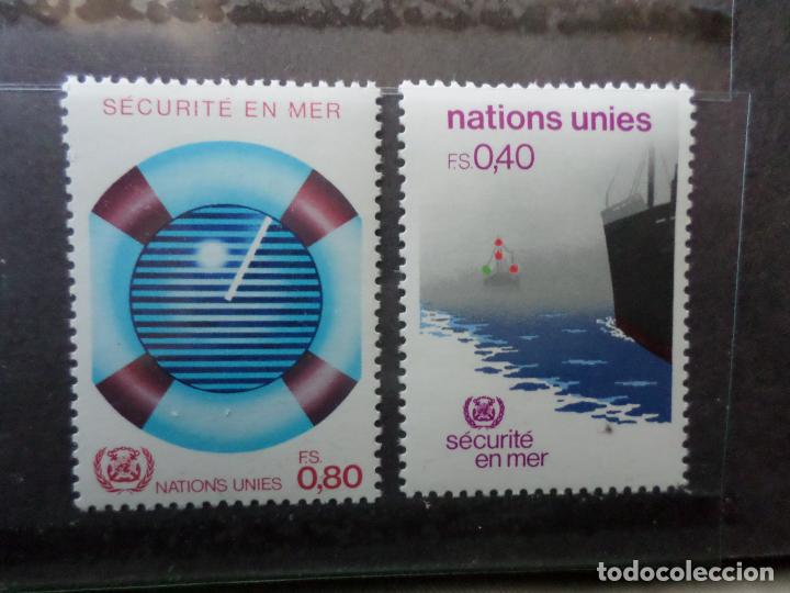 Sellos: .naciones unidas, ginebra, 1983, seguridad maritima, Yvert 112/13