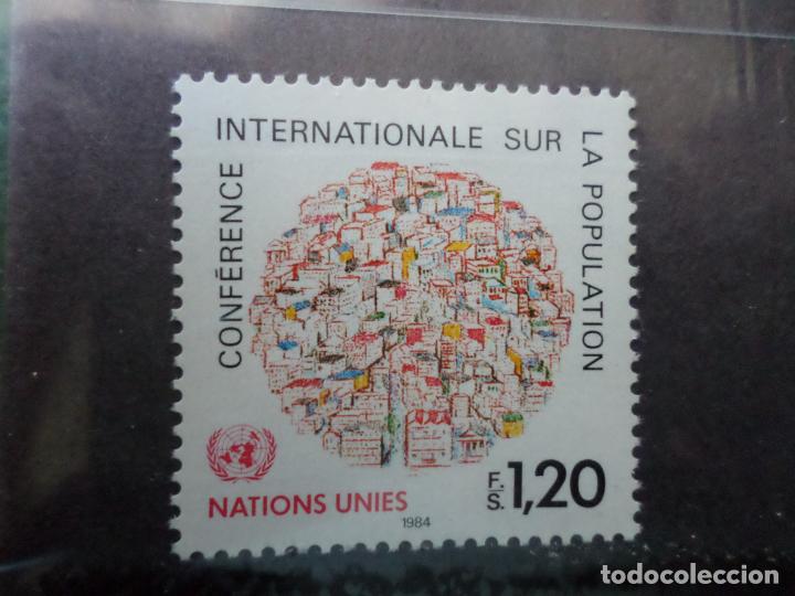 Sellos: .naciones unidas, ginebra, 1984, conferencia internacional sobre la poblacion, Yvert 119