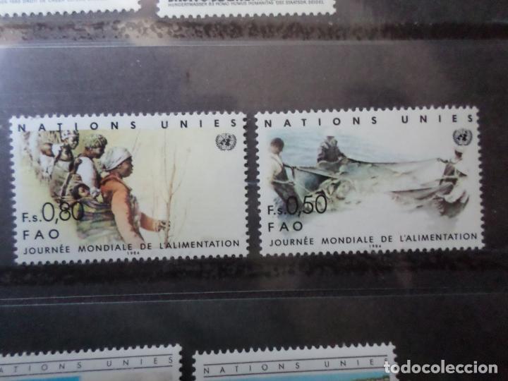 Sellos: .naciones unidas, ginebra, 1984, dia mundial de la alimentacion, Yvert 120/21