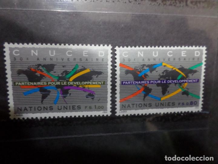 Sellos: .naciones unidas, ginebra, 1994, 30 aniversario de CNUCED, Yvert 279/80