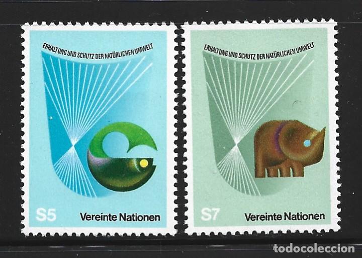 Timbres: NACIONES UNIDAS VIENA 27/28** - A&Ntilde;O 1982 - PROTECCION DEL MEDIO AMBIENTE