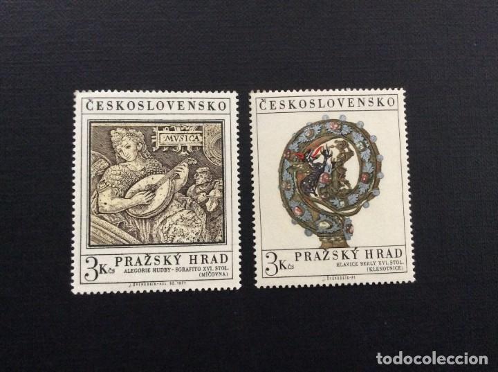 Selos: CHECOSLOVAQUIA N&ordm; YVERT 1850/1*** A&Ntilde;O 1971. TESOROS DEL CASTILLO DE PRAGA