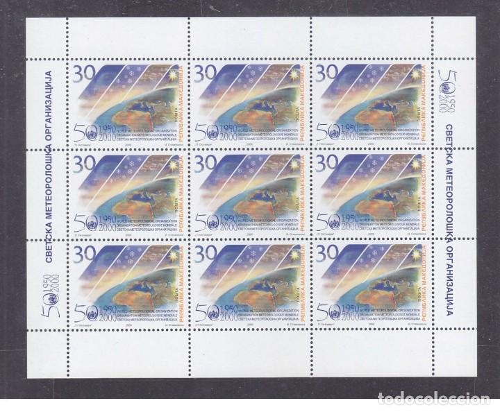Francobolli: Macedonia 2000 - 50th Anniversary of the World Meteorological Organization sheet mnh**