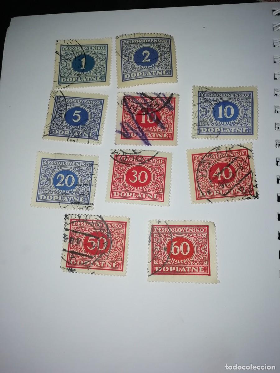 Selos: 12 sellos checoslovaquia 1928 usados