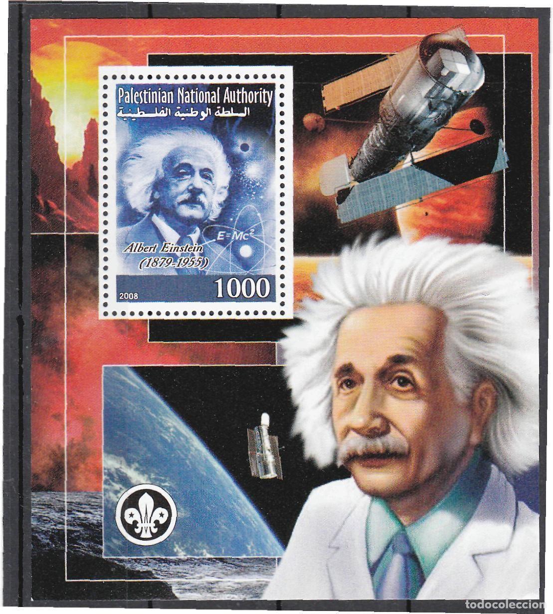 Sellos: PALESTINIAN NATIONAL AUTHORITY 2008 SHEET MNH ALBERT EINSTEIN - Foto 1