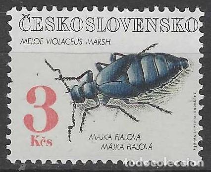 Briefmarken: CHECOSLOVAQUIA 1992 - FAUNA, ESCARABAJOS, ESCARABAJO VIOLETA - MNH**
