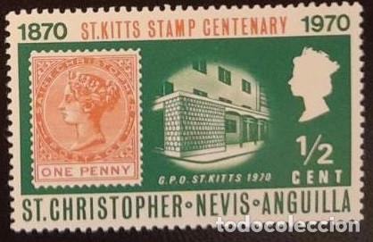 Timbres: SO) ANGUILLA, NEVIS, STAMP ON STAMP 1970, MNH