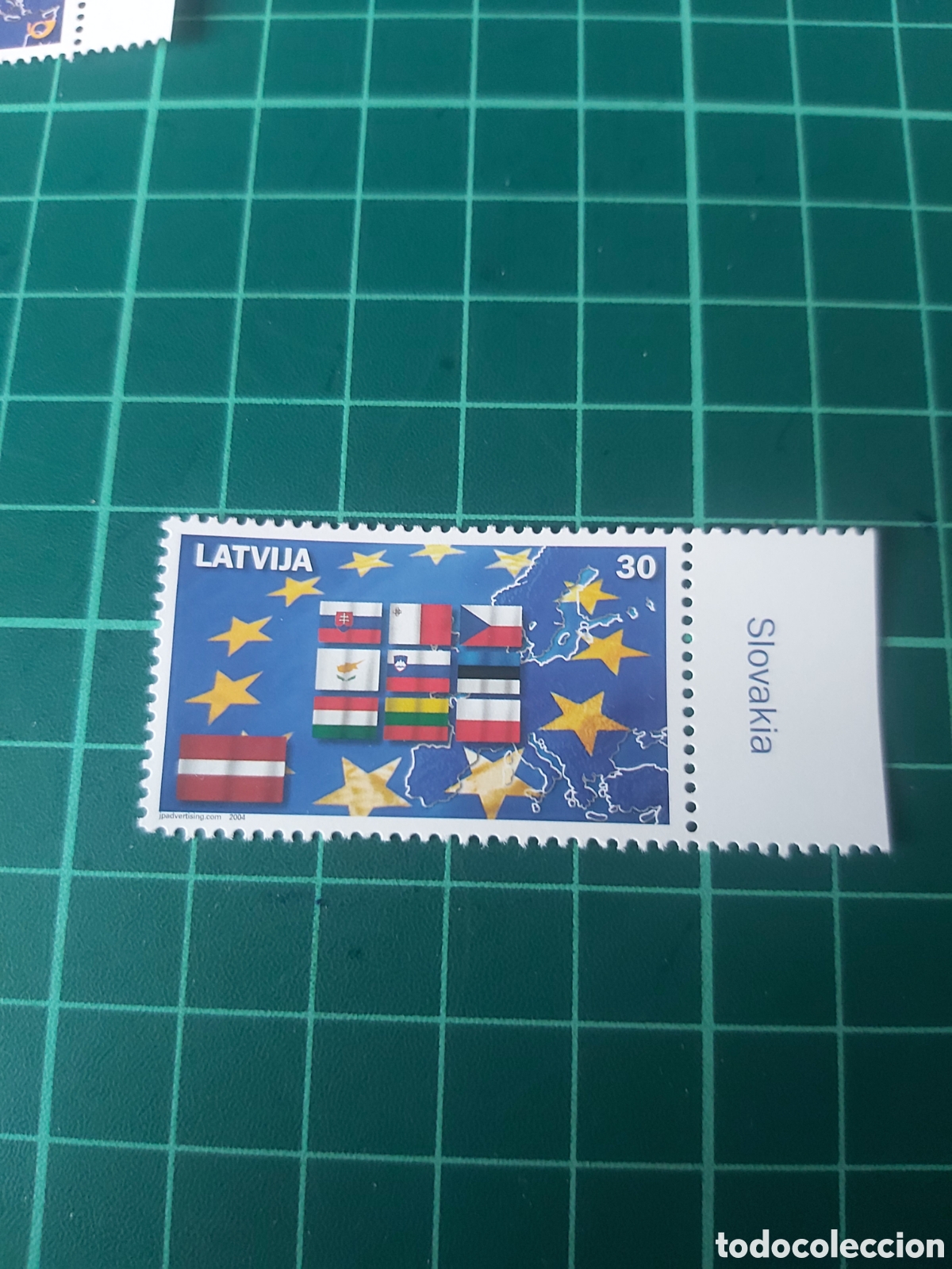 Briefmarken: Latvija Europa uni&oacute;n europea banderas 2004