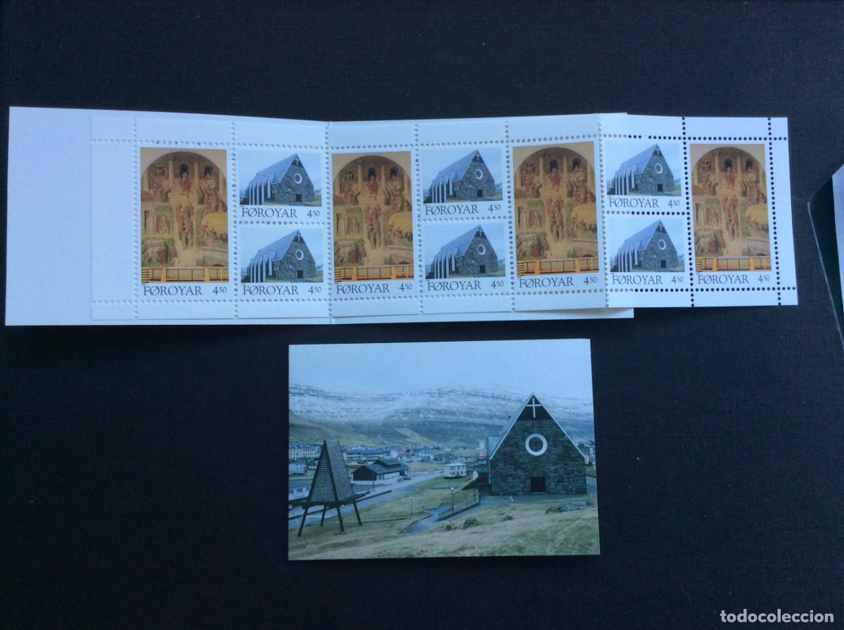 Selos: FEROE N&ordm; YVERT CARNET 304*** A&Ntilde;O 1996. IGLESIA DE CHRISTIAN, EN KLAKSVIK