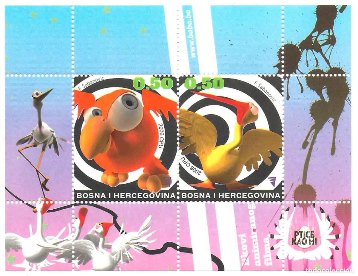 Sellos: Bosnia-Herzegovina 2006 Hojita bloque MNH - Comics. Cine de Animaci&oacute;n