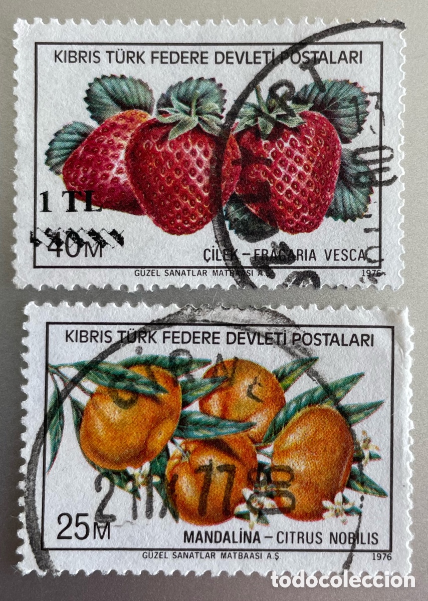Sellos: Chipre turco. Frutas. 1976 - Foto 1
