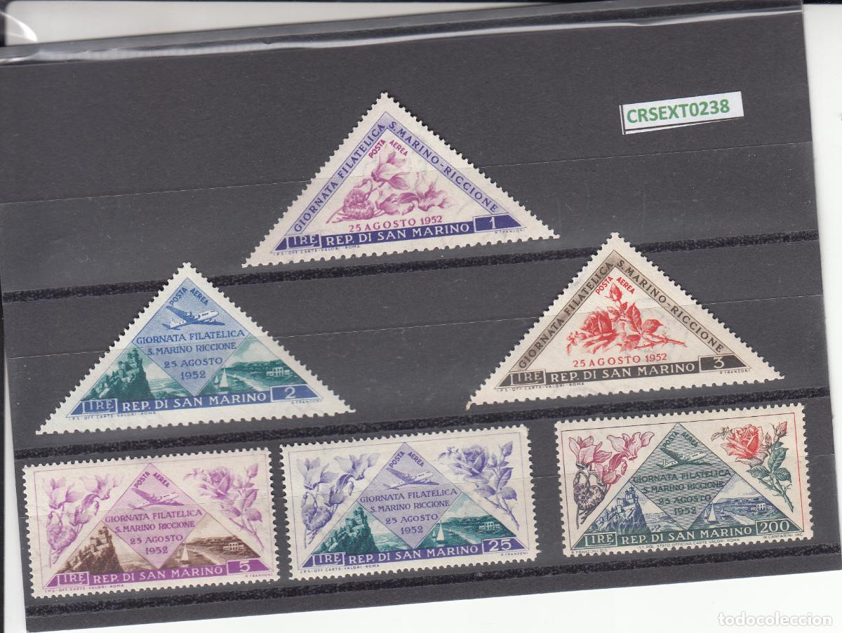 Timbres: CREXT0238 SELLOS SAN MARINO CAT N&ordm; AV 92-7 X CON CHARNELA