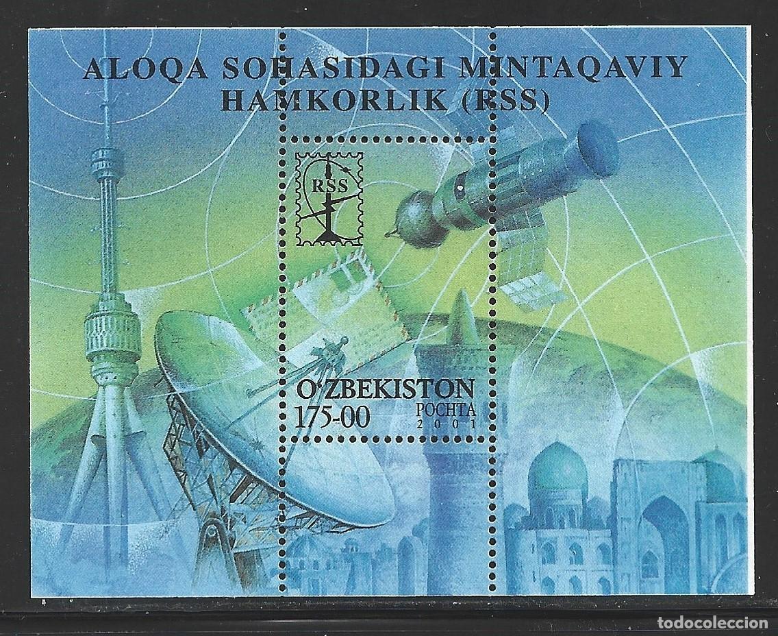 Francobolli: UZBEKISTAN HB 24** - A&Ntilde;O 2001 - COMUNICACIONES